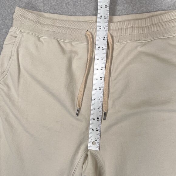 Buck Mason Sweatpants Mens XL Ivory Brushed Loopback French Terry Lounge Pants - Picture 4 of 12